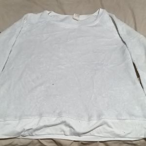 Faded Glory Soft White Sleepwear Sweater